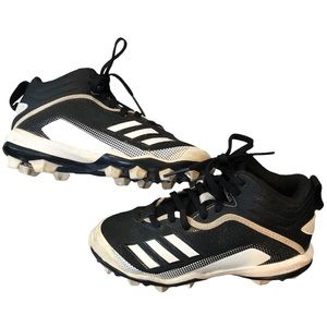 Adidas Boys Baseball Cleats, mid-rise, Sz 13, GUC
